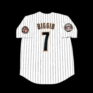 Craig Biggio Houston Astros Jersey 2001 Throwback NEW with 2 Patches! SALE!